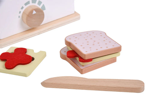 Wooden toaster set
