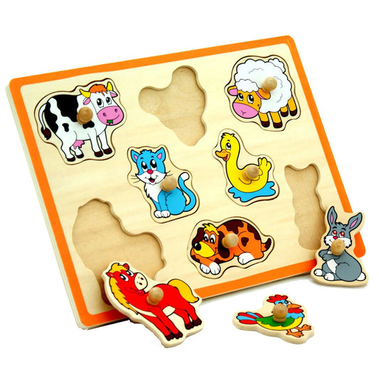 My first animal farm peg puzzle
